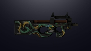 P90 | Emerald Dragon — 🔫 Weapon skins Gusenberg — FiveM Mods
