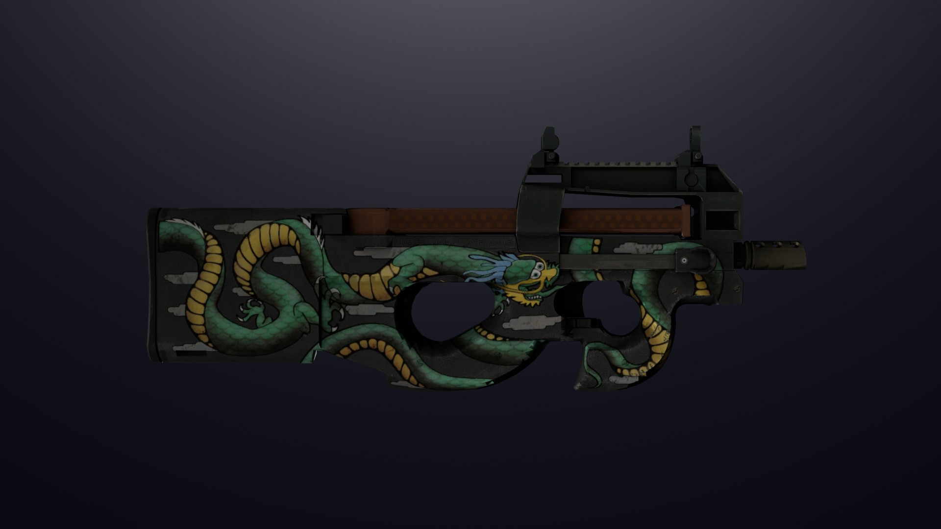P90 | Emerald Dragon Mod