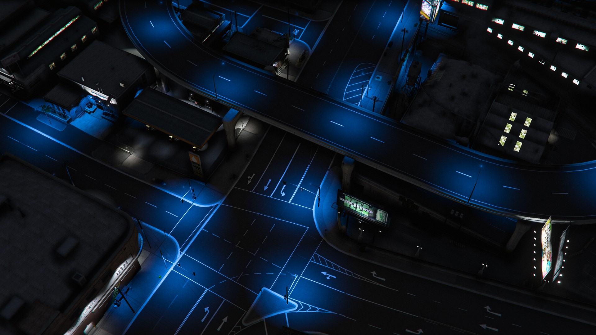 Blue Streetlights Mod