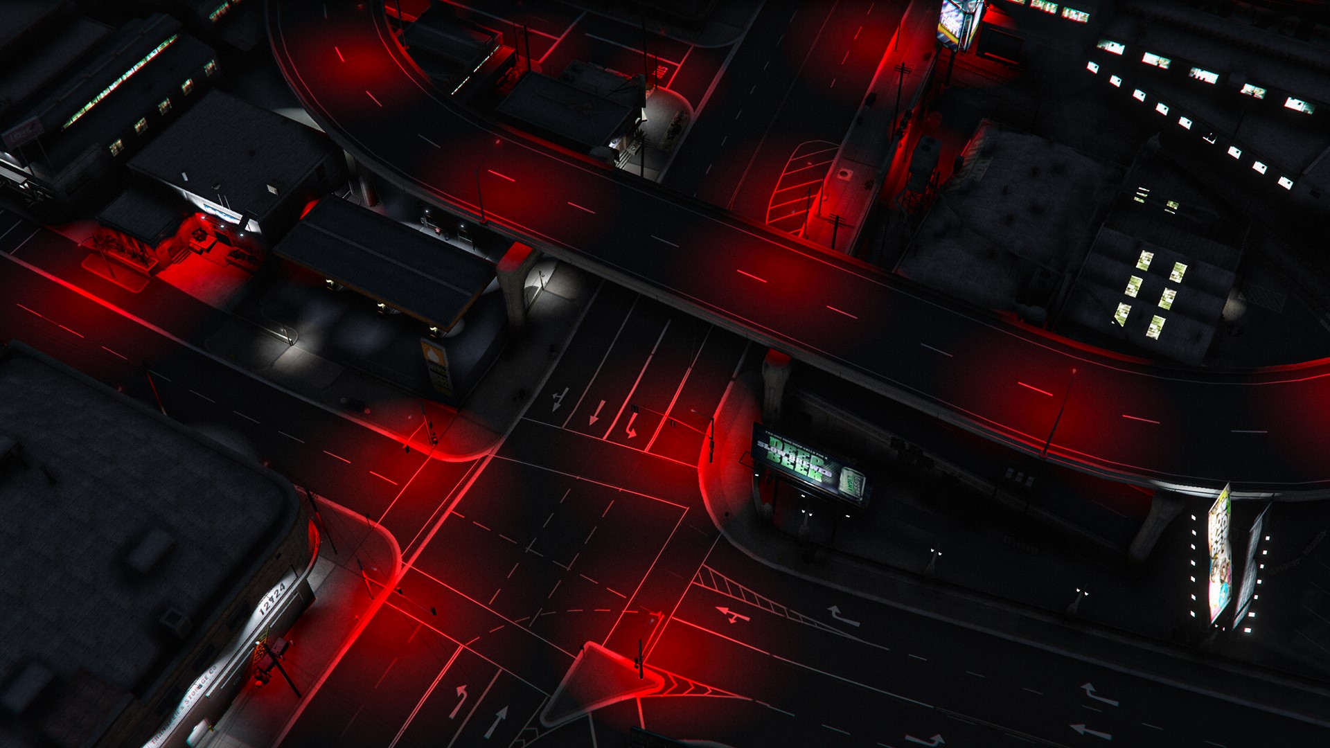 Red Streetlights Mod