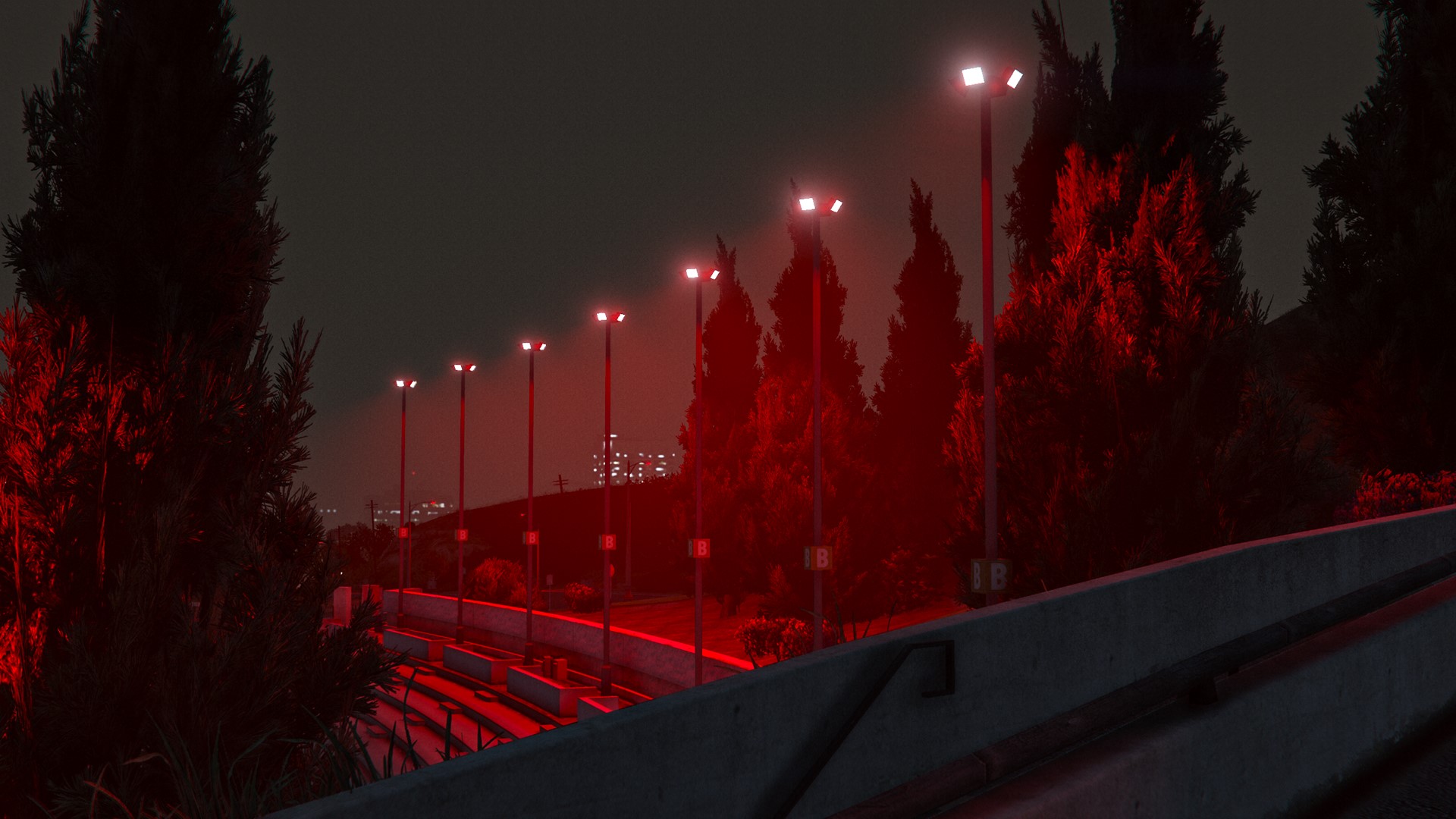 Red Streetlights Mod