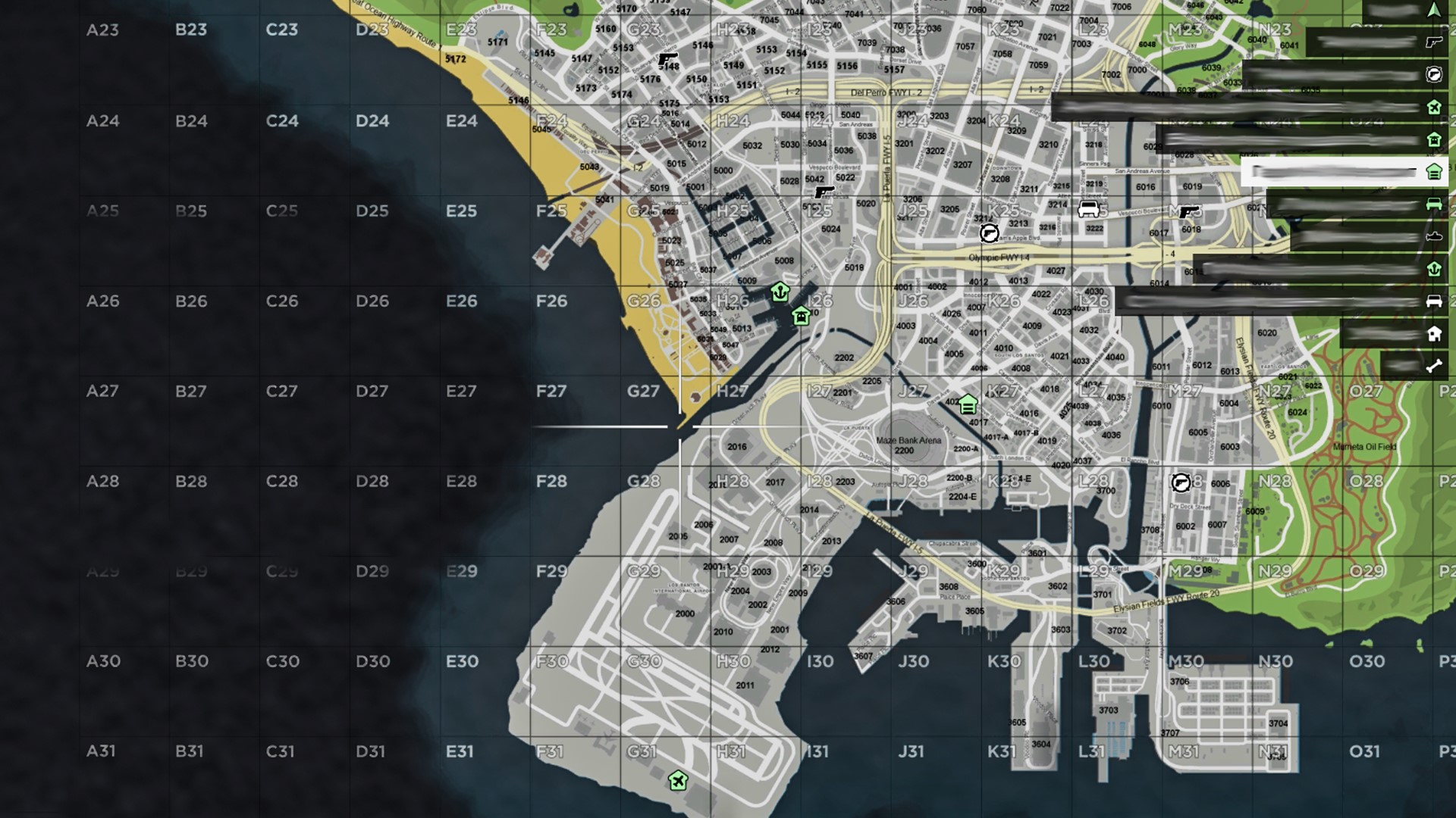 Atlas Map with addresses and grid Mod