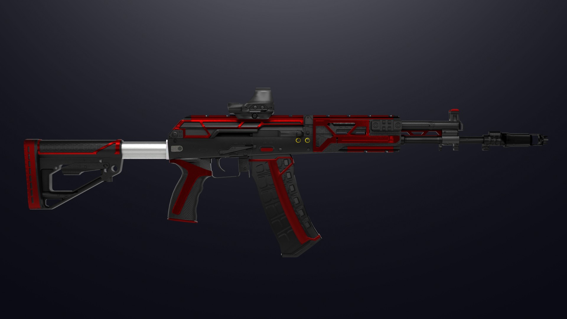 AK-12 | Red Phoenix Mod