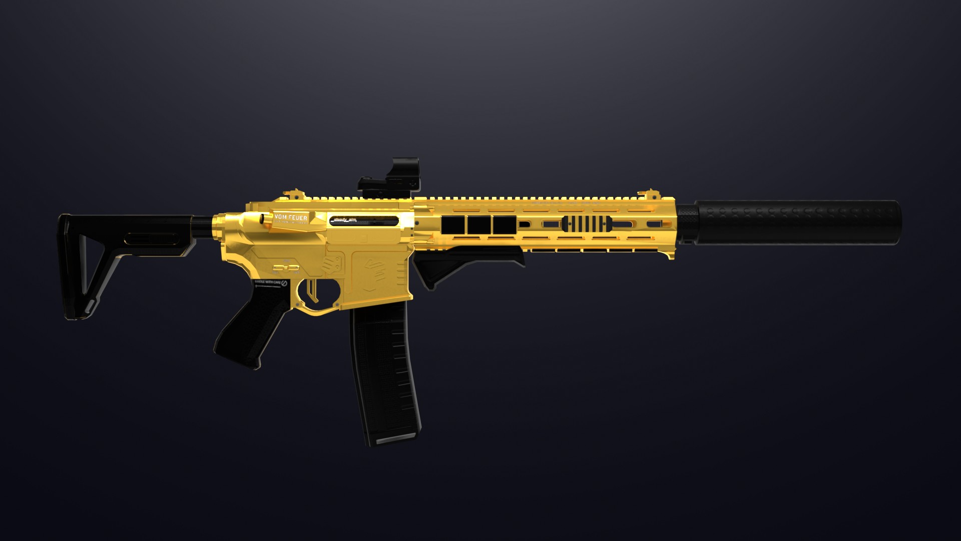 AR-15 | Pure Gold Mod