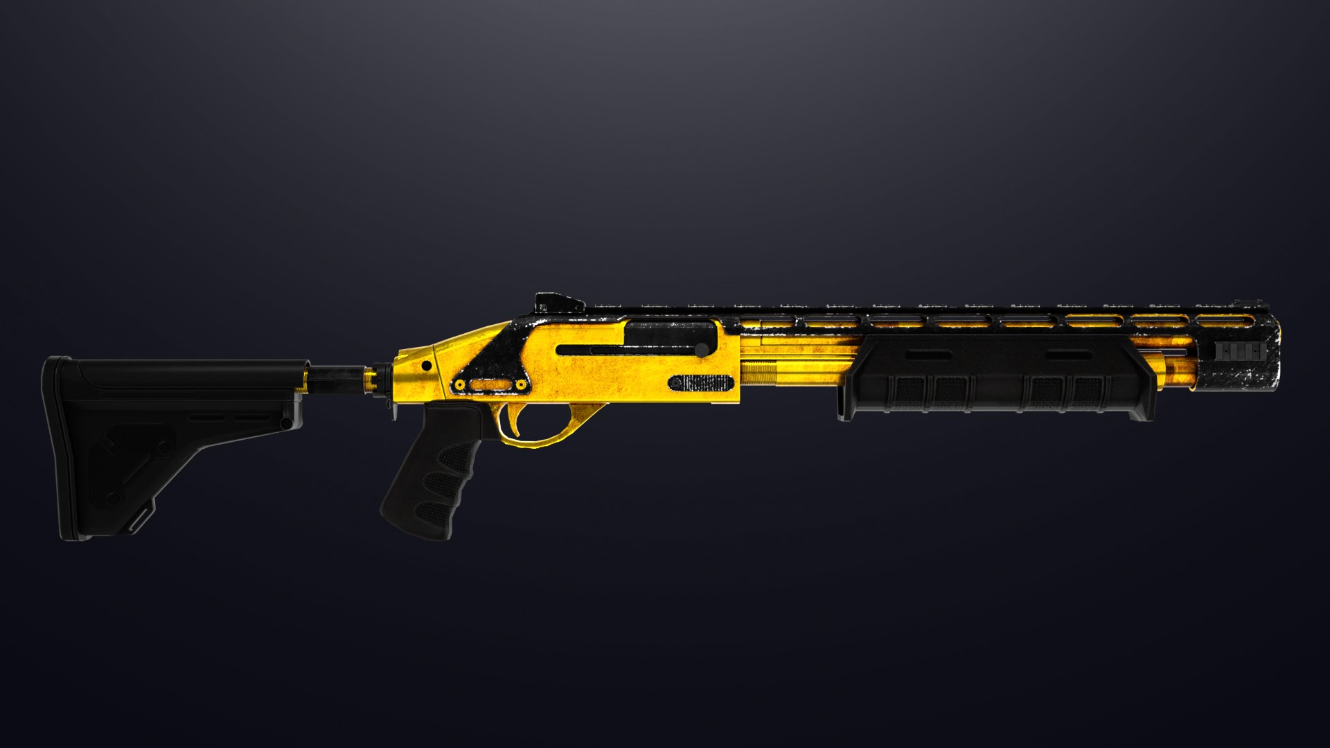 Pump Shotgun | Pure Gold Mod