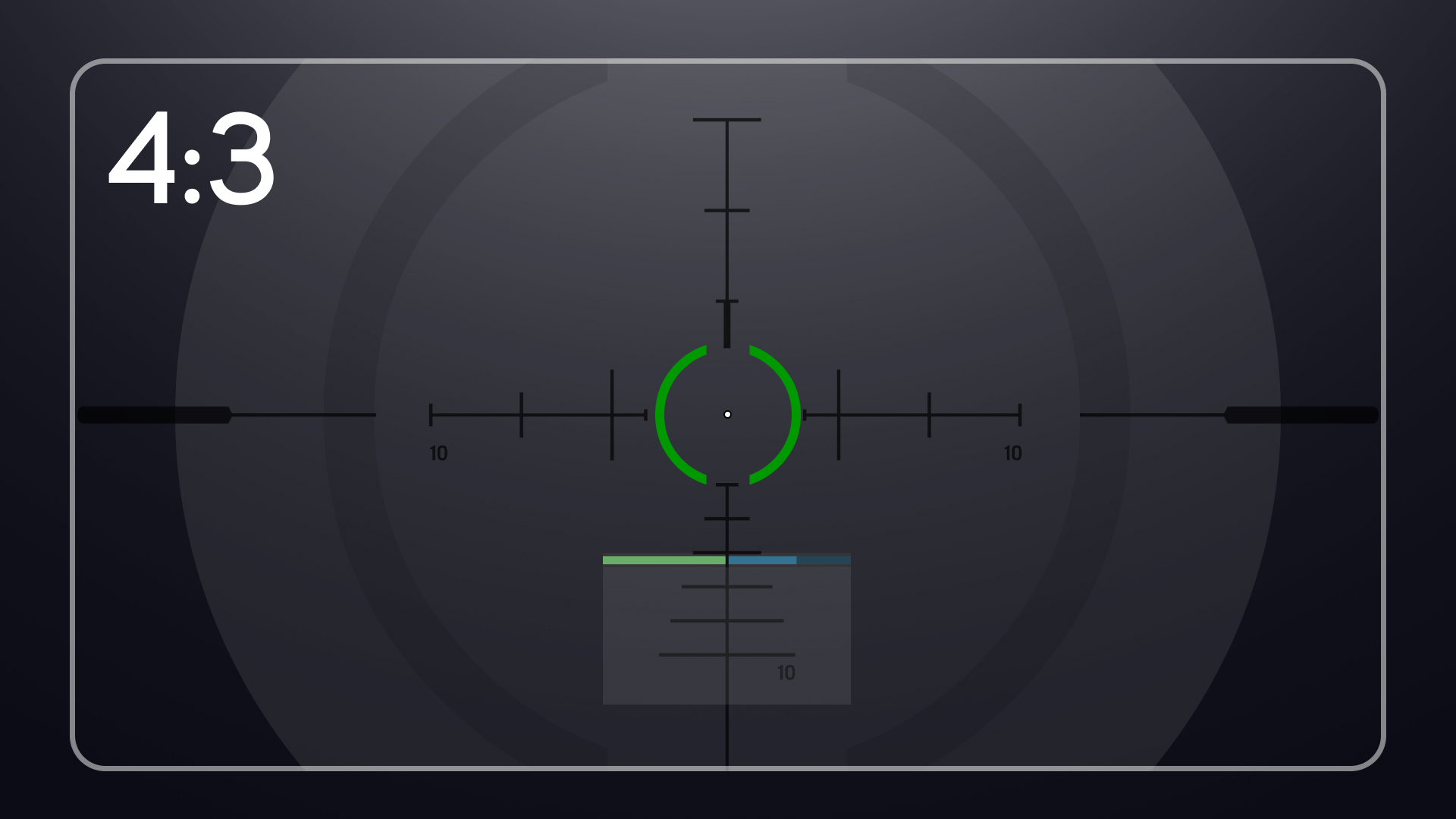 Centered Minimap | Bottom — 4:3 Mod
